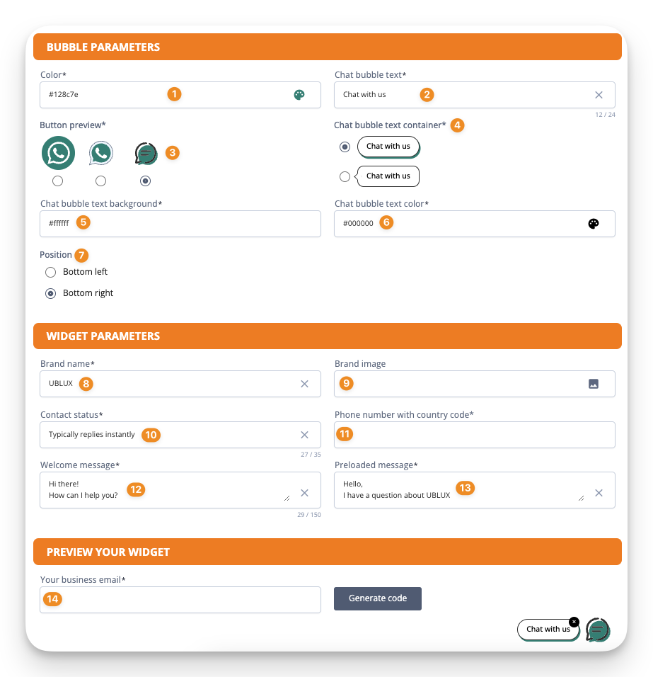 Instalación widget whatsapp paso por paso