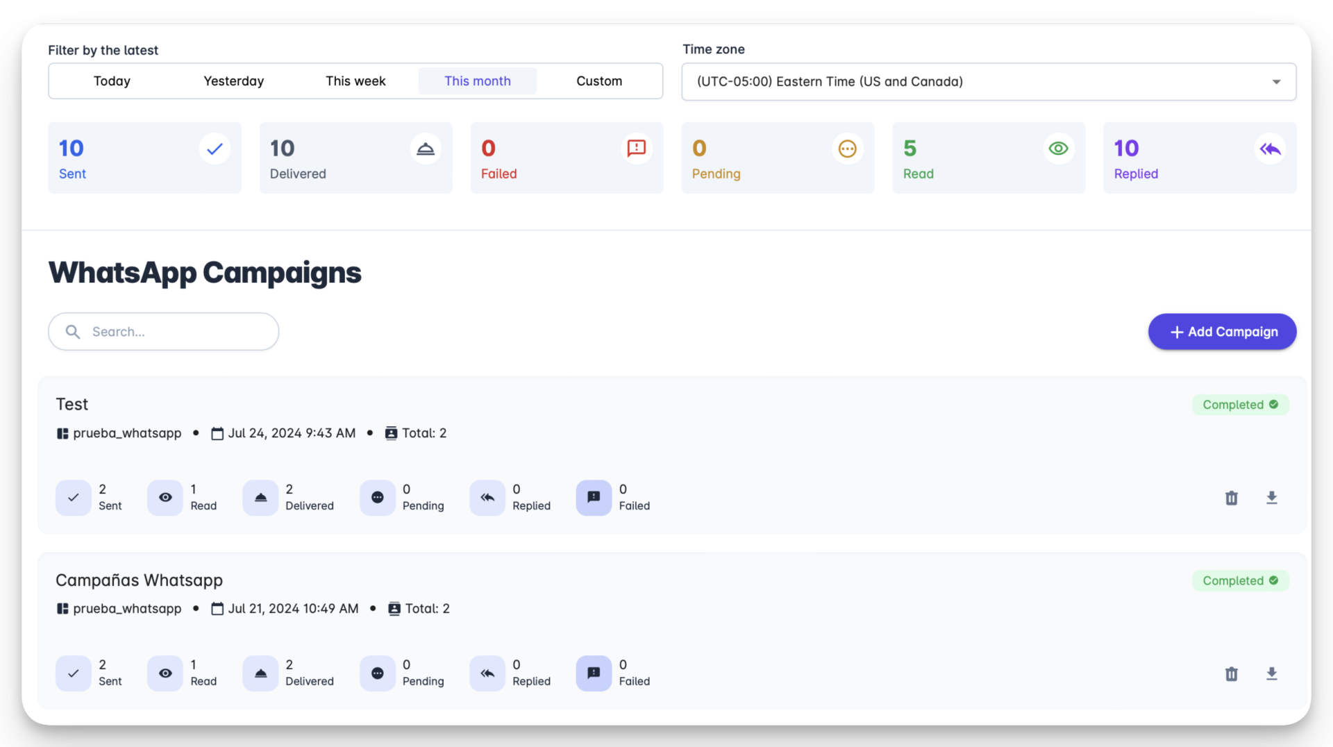 WhatsApp Campaigns Broadcast